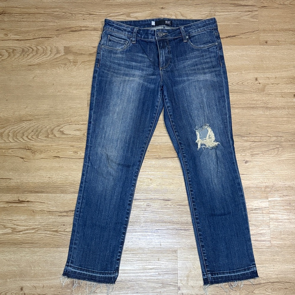 Kut from the Kloth Reese Ankle Straight Leg Jeans
